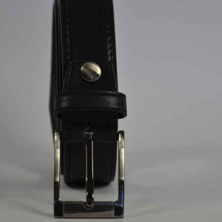 Chabrand Leather Belt 89154 Black