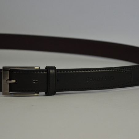 Chabrand Leather Belt 89154 Black
