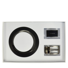Chabrand Leather Belt Set 89146 Black