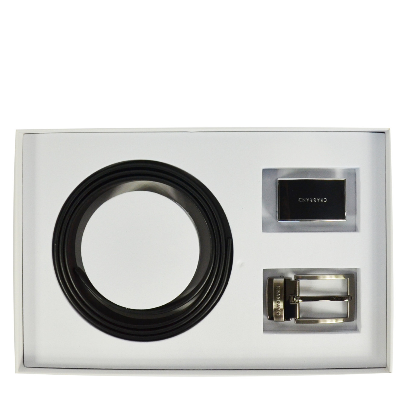 Chabrand Leather Belt Set 89146 Black