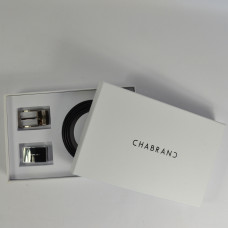 Chabrand Leather Belt Set 89146 Black