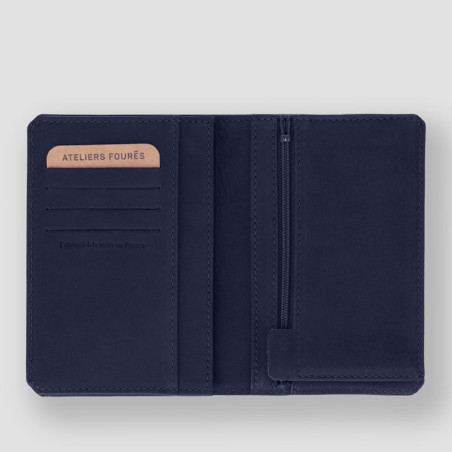 Ateliers Fourès Baroudeur European Wallet Phébus F9224 Marine