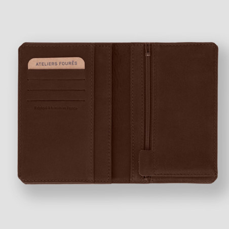 Fourès Workshops European Baroudeur Wallet Phébus F9224 Cognac