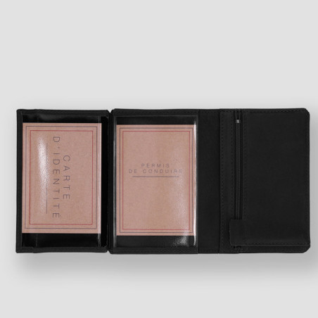 Ateliers Fourès Baroudeur European Wallet Phébus F9224 Black