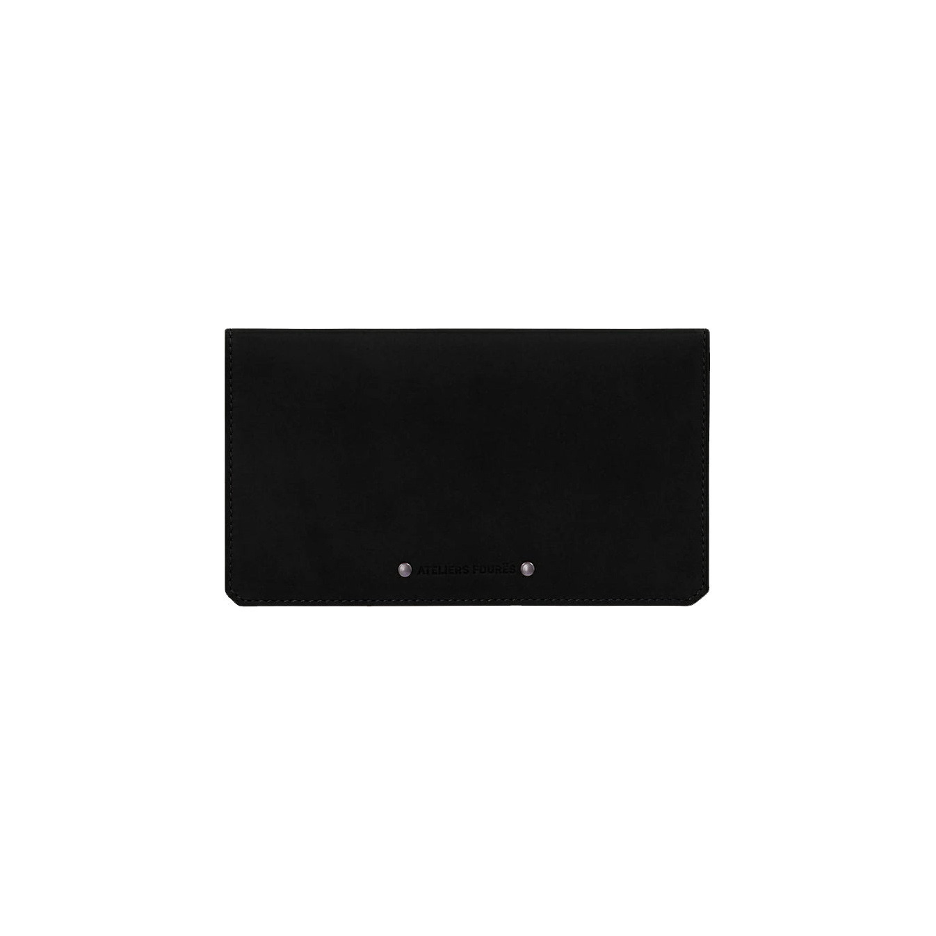 Ateliers Fourès Baroudeur Cheque Card Holder Cronos F9225 Black
