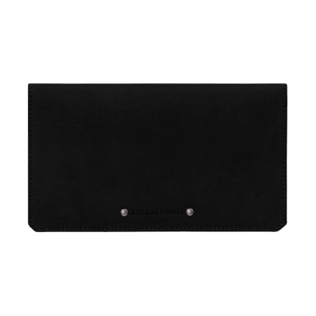Ateliers Fourès Baroudeur Cheque Card Holder Cronos F9225 Black