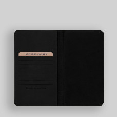 Ateliers Fourès Baroudeur Cheque Card Holder Cronos F9225 Black