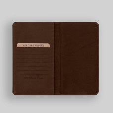 Fourès Workshops Cronos F9225 Cognac Chequebook Holder