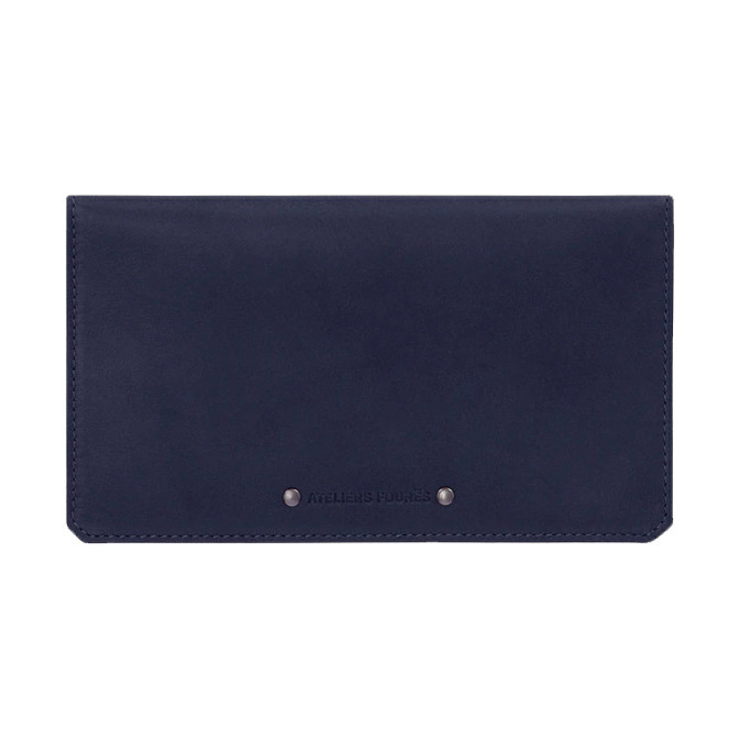 Ateliers Fourès Baroudeur Cheque Card Holder Cronos F9225 Marine