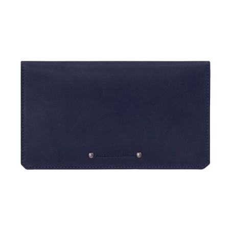 Ateliers Fourès Baroudeur Cheque Card Holder Cronos F9225 Marine