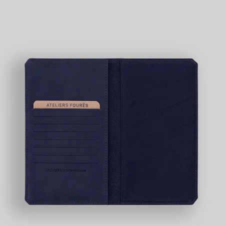 Ateliers Fourès Baroudeur Cheque Card Holder Cronos F9225 Marine