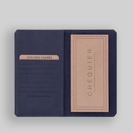 Ateliers Fourès Baroudeur Cheque Card Holder Cronos F9225 Marine