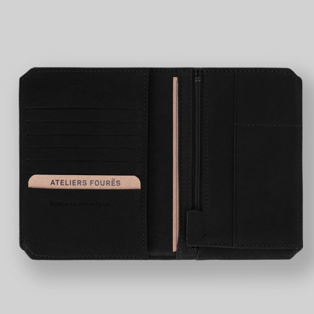 Fourès Workshops Baroudeur Large Promethean Wallet F9226 Black