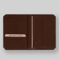 Fourès Workshops Baroudeur Large Promethean Wallet F9226 Cognac