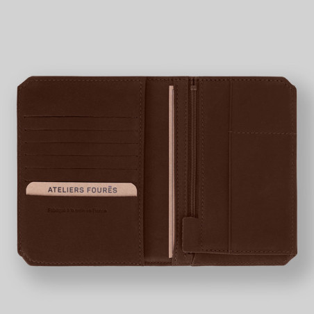 Fourès Workshops Baroudeur Large Promethean Wallet F9226 Cognac