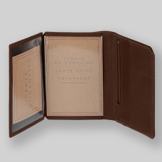 Fourès Workshops Baroudeur Large Promethean Wallet F9226 Cognac