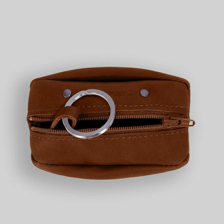 Fourès Workshops Baroudeur 2-Compartment Coffee Grain Wallet Hector...