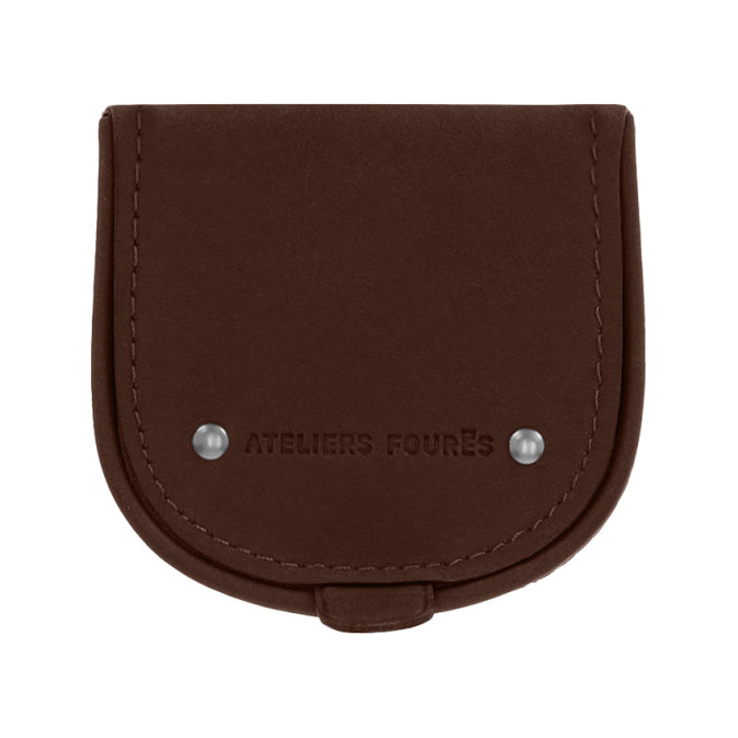 Ateliers Fourès Baroudeur Horseshoe Coin Purse Eléos F9246 Cognac