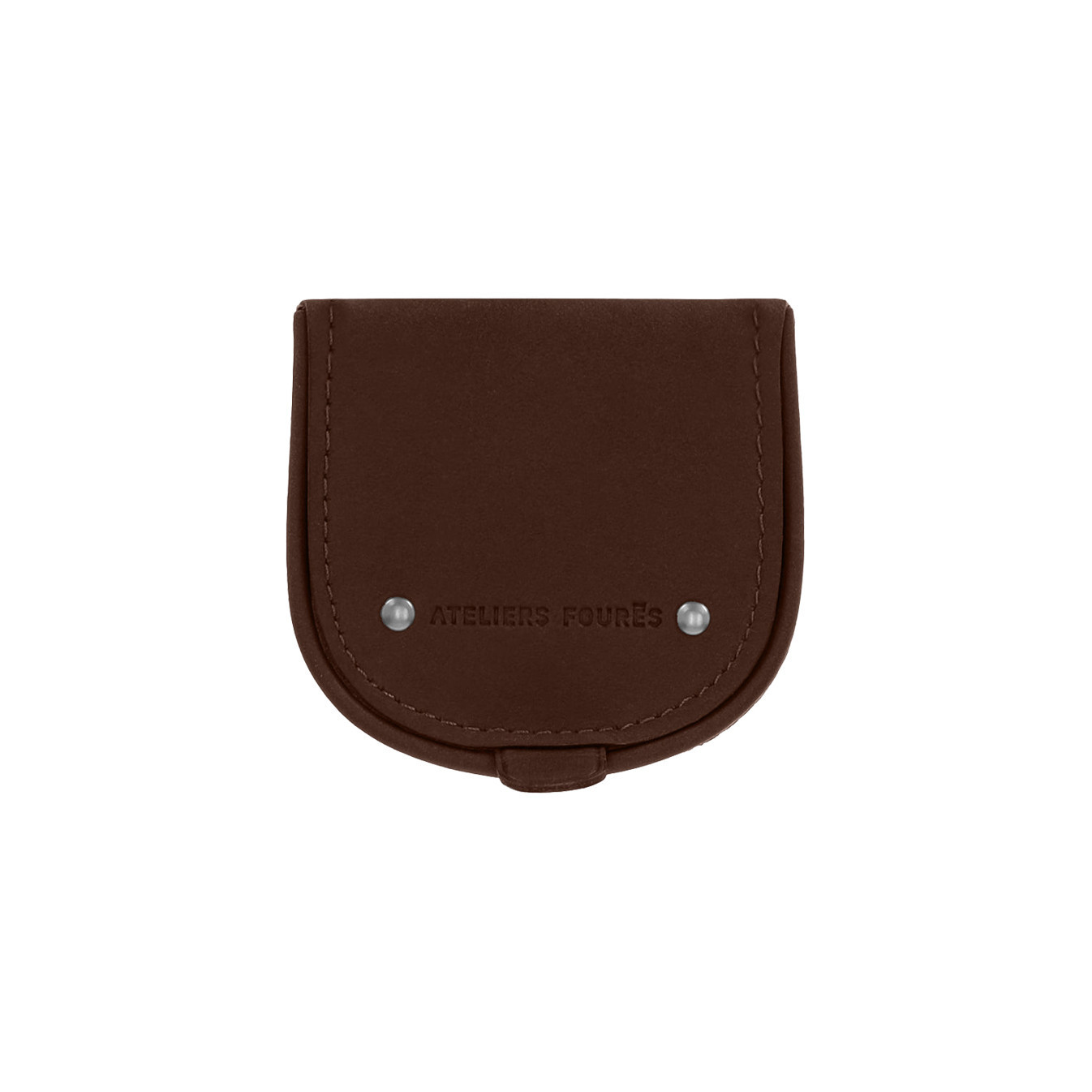 Ateliers Fourès Baroudeur Horseshoe Coin Purse Eléos F9246 Cognac