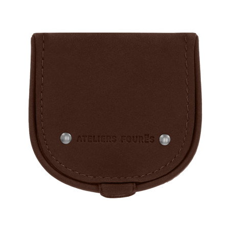 Ateliers Fourès Baroudeur Horseshoe Coin Purse Eléos F9246 Cognac