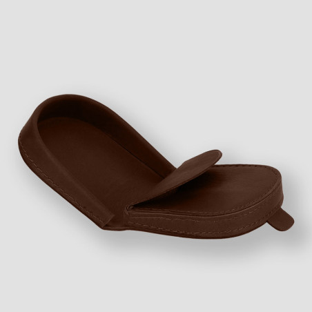 Ateliers Fourès Baroudeur Horseshoe Coin Purse Eléos F9246 Cognac