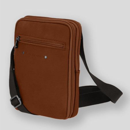 Fourès Workshops Baroudeur Crossbody Damascene F9327 Tawny