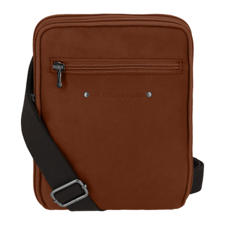 Fourès Workshops Baroudeur Crossbody Damascene F9327 Tawny
