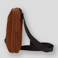 Fourès Workshops Baroudeur Crossbody Damascene F9327 Tawny