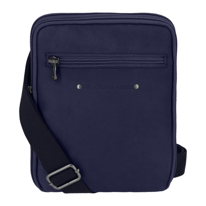 Fourès Workshops Baroudeur Crossbody Damascene F9327 Navy