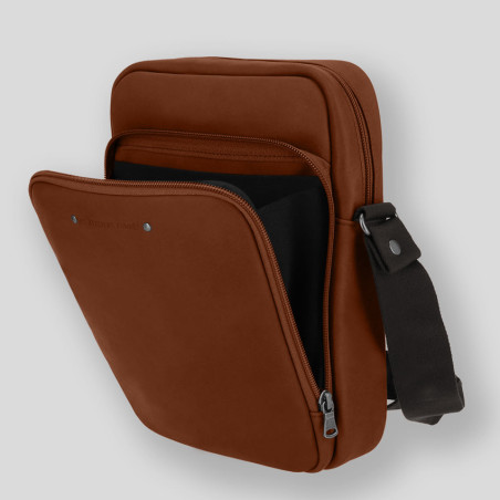 Ateliers Fourès Baroudeur Crossbody Pouch Pélops F9328 Tawny