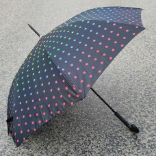 Happy Rain Automatic Umbrella for Women Rainbow Dots