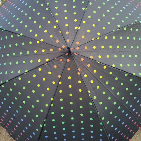 Happy Rain Automatic Umbrella for Women Rainbow Dots
