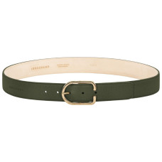 Longchamp Le Foulonné Belt for Women, Calfskin Leather, Khaki