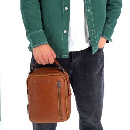 Fourès Workshops Baroudeur Thésée Satchel F9329 Tawny