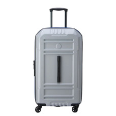 Delsey Rempart Checked Suitcase L Extendable 4 Wheels 73 CM TSA Sto...