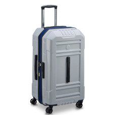 Delsey Rempart Checked Suitcase L Extendable 4 Wheels 73 CM TSA Sto...