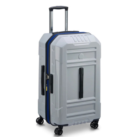 Delsey Rempart Checked Suitcase L Extendable 4 Wheels 73 CM TSA Sto...