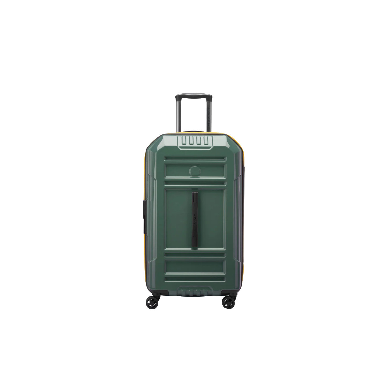 Delsey Rempart Checked Suitcase L Extendable 4 Wheels 73 CM TSA Army