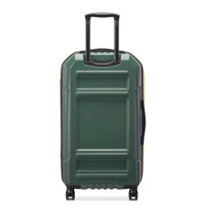 Delsey Rempart Checked Suitcase L Extendable 4 Wheels 73 CM TSA Army