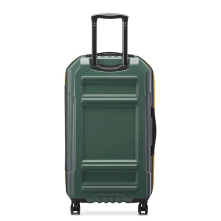 Delsey Rempart Checked Suitcase L Extendable 4 Wheels 73 CM TSA Army