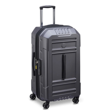 Delsey Rempart Checked Suitcase L Extendable 4 Wheels 73 CM TSA Ant...