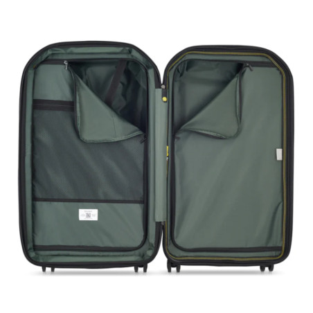 Delsey Rempart Checked Suitcase L Extendable 4 Wheels 73 CM TSA Ant...