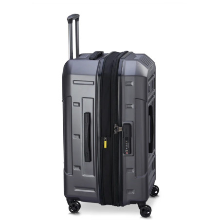 Delsey Rempart Checked Suitcase L Extendable 4 Wheels 73 CM TSA Ant...