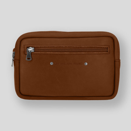 Foures Workshops Baroudeur Travel Pouch Ponos F9390 Tawny