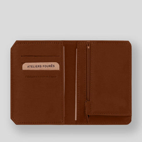 Ateliers Foures Baroudeur Wallet Européen Achille F949 Fauve