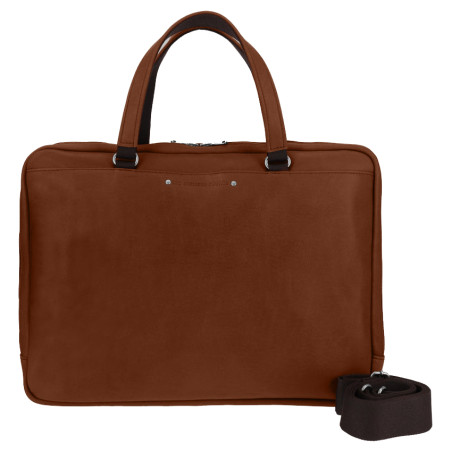 Fourès Workshops Baroudeur Ithaque 37cm Leather Satchel F9515 Tawny