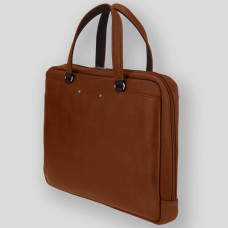 Fourès Workshops Baroudeur Ithaque 37cm Leather Satchel F9515 Tawny