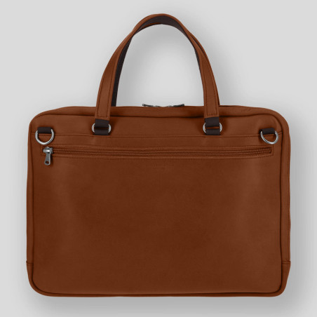 Fourès Workshops Baroudeur Ithaque 37cm Leather Satchel F9515 Tawny