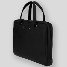 Ateliers Fourès Baroudeur Satchel Leather 37cm Ithaque F9515 Black