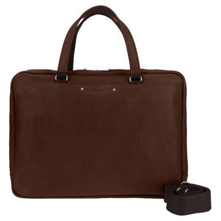 Ateliers Fourès Baroudeur Satchel Leather 37cm Ithaque F9515 Cognac